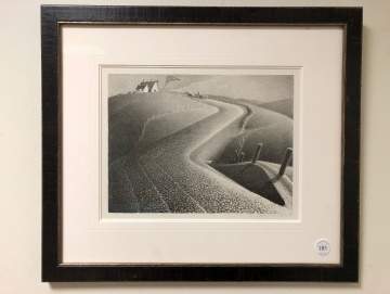 Grant Wood (American, 1891 - 1942) "March"